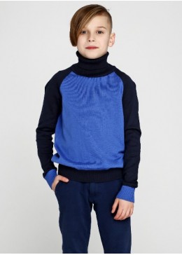 TopHat теплый синий свитер для мальчика 17118